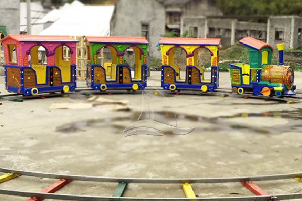 Kiddie Amusement Rides Train with Track